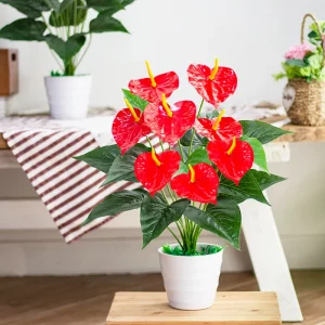 Fleur artificielle rouge Anthurium
