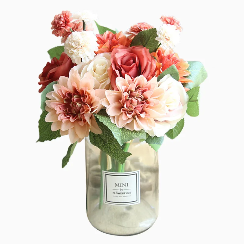 Assortiment de Roses et Dahlia artificielles – Image 2