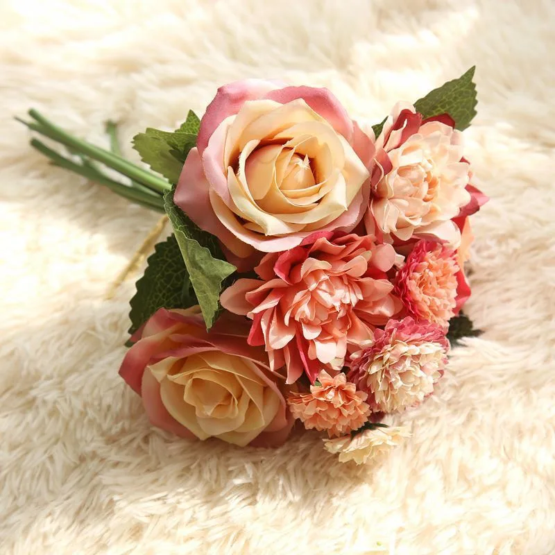 Assortiment de Roses et Dahlia artificielles – Image 10