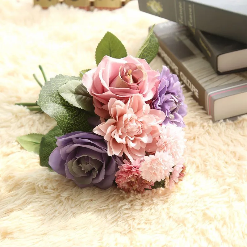 Assortiment de Roses et Dahlia artificielles – Image 6