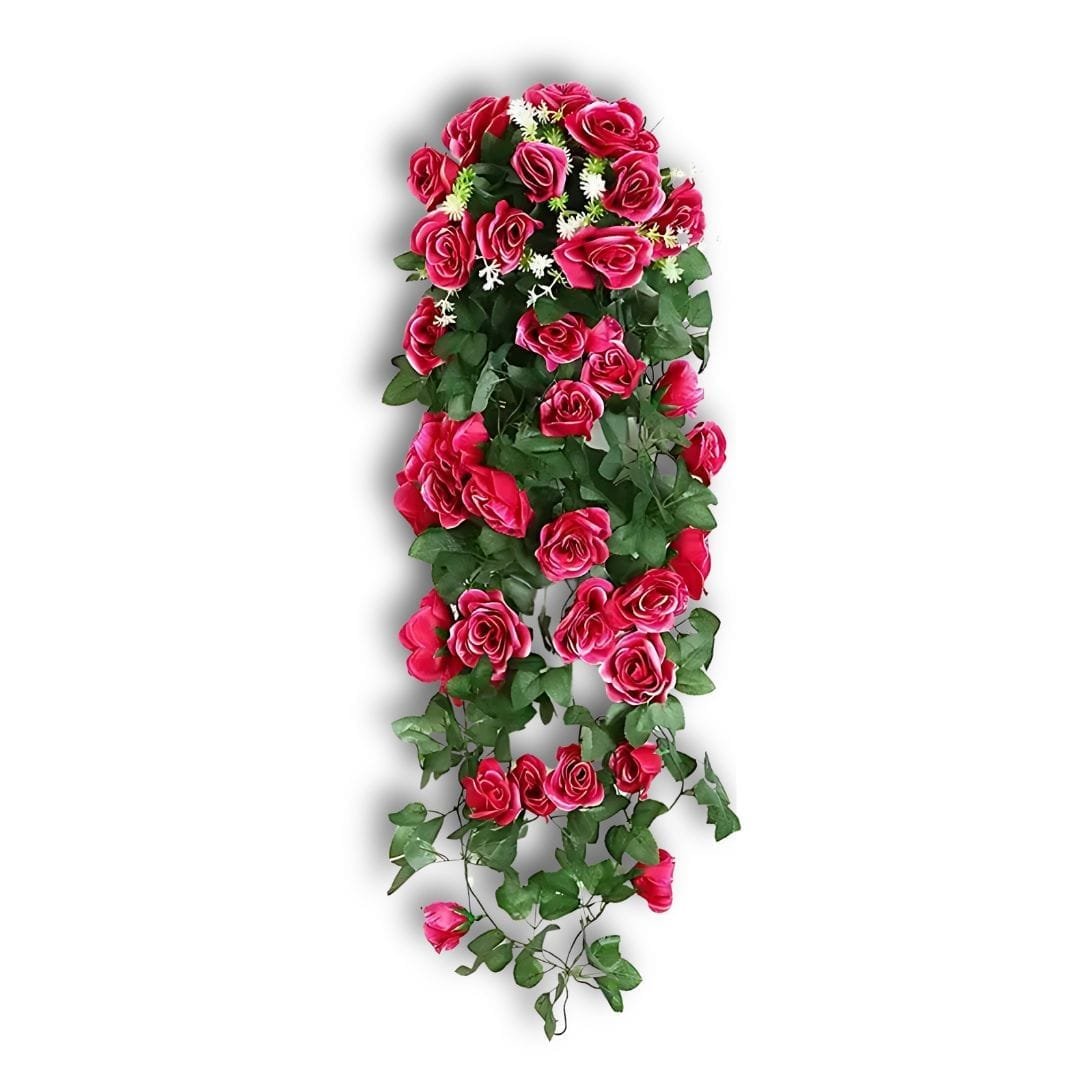 Bonsaï Artificiel Lotus Rouge - Plante Décorative Réaliste 20x21 Cm - Fausse Plante Sans Entretien Pour Intérieur Et Bureau